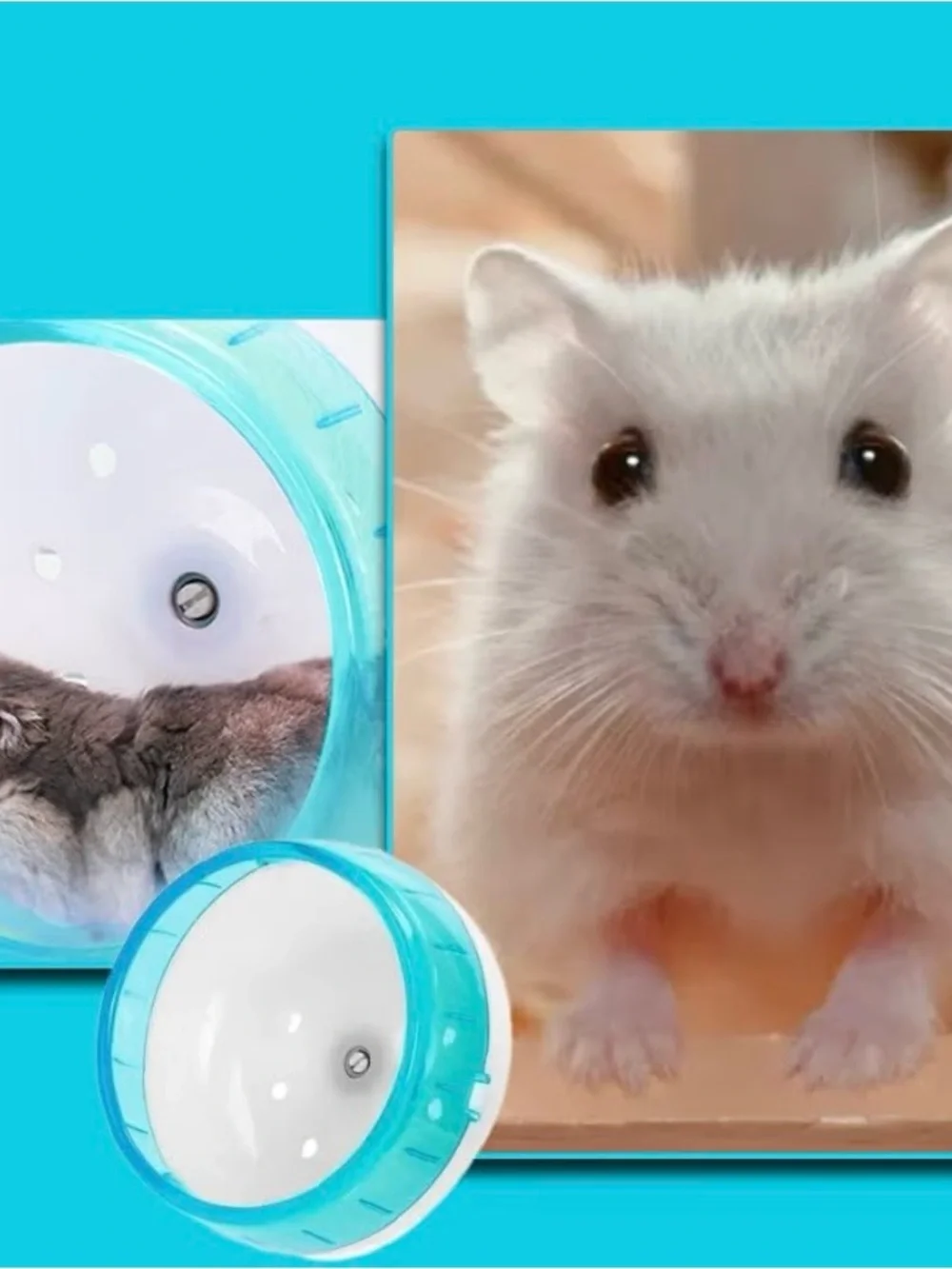 New Silent Wheel Non-Slip Pets Running Exercise Wheel Small Animal Hamster 4.7In